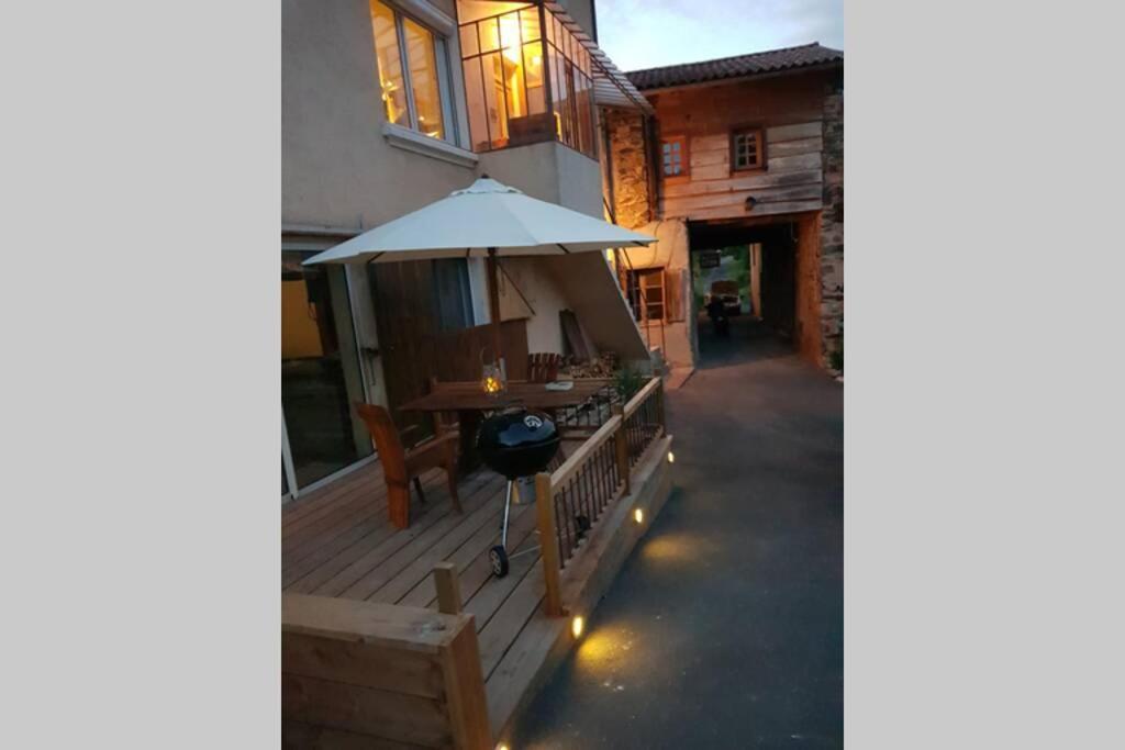 L'Idyllique - Studio Prive Sous Maison Saint-Didier-sur-Beaujeu Dış mekan fotoğraf