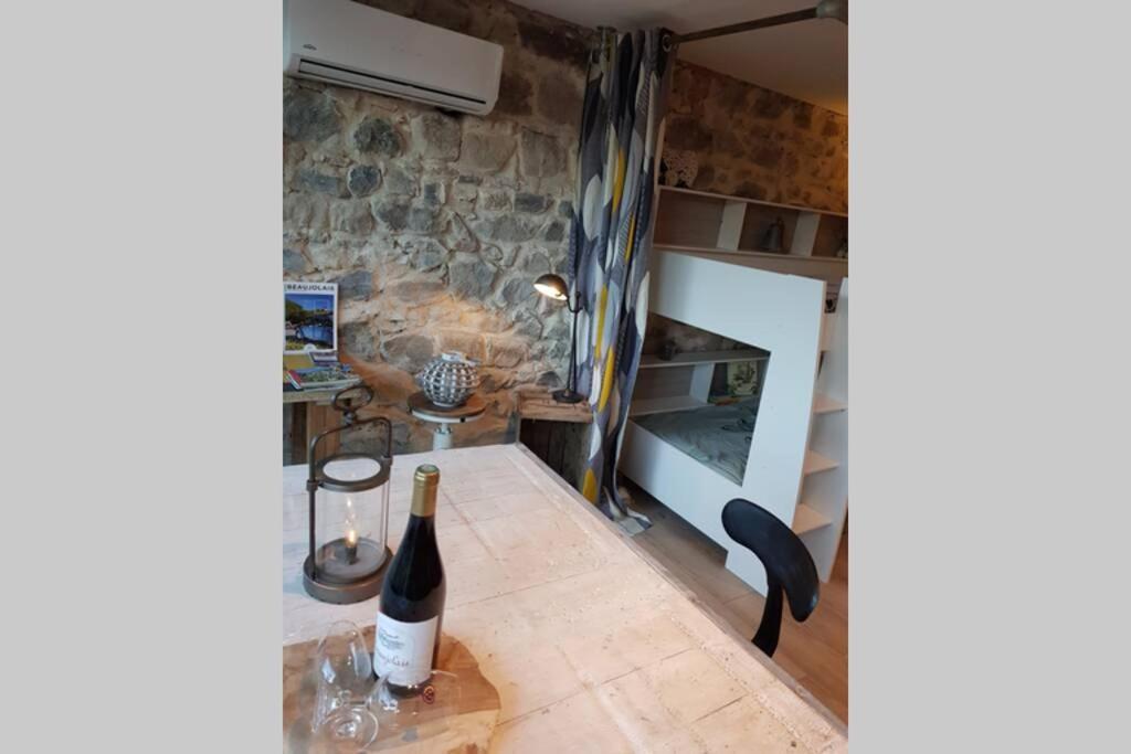 L'Idyllique - Studio Prive Sous Maison Saint-Didier-sur-Beaujeu Dış mekan fotoğraf