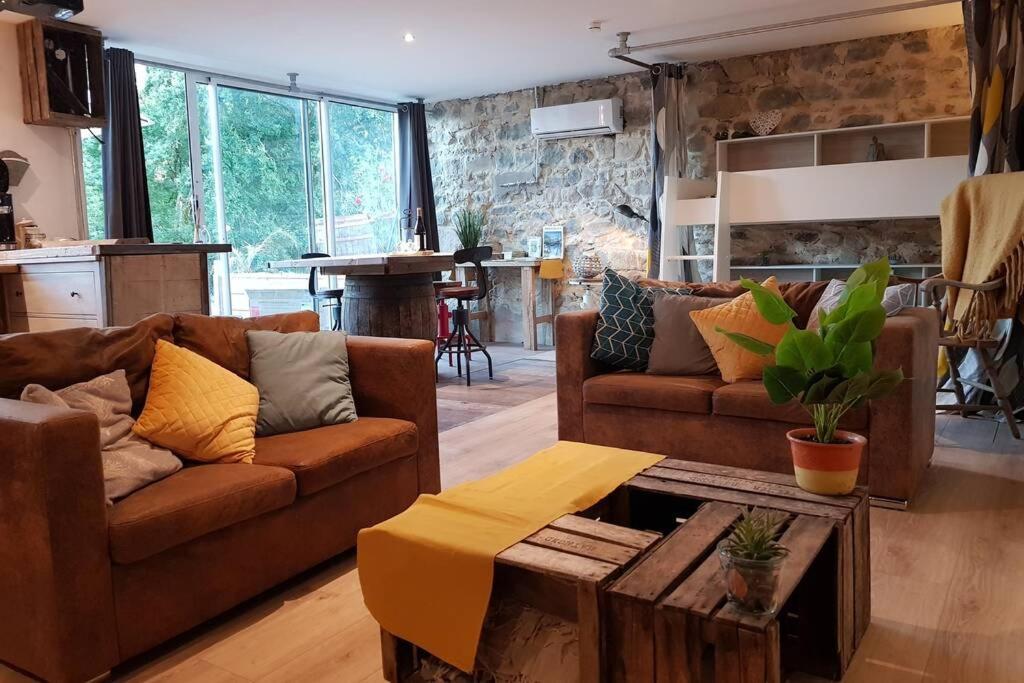 L'Idyllique - Studio Prive Sous Maison Saint-Didier-sur-Beaujeu Dış mekan fotoğraf