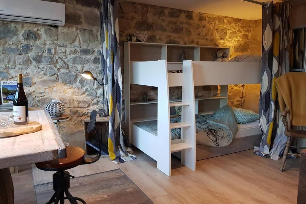 L'Idyllique - Studio Prive Sous Maison Saint-Didier-sur-Beaujeu Dış mekan fotoğraf