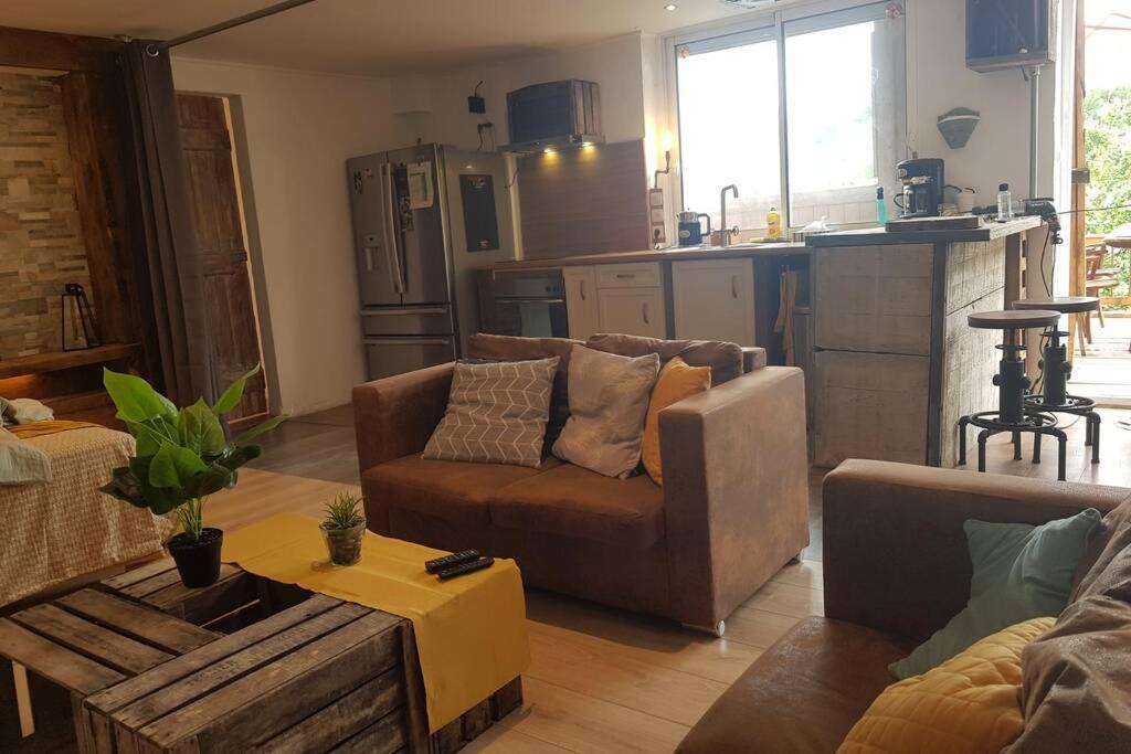 L'Idyllique - Studio Prive Sous Maison Saint-Didier-sur-Beaujeu Dış mekan fotoğraf
