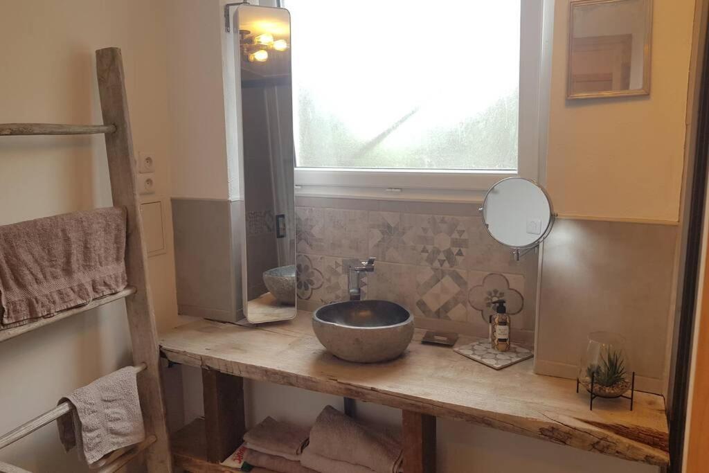 L'Idyllique - Studio Prive Sous Maison Saint-Didier-sur-Beaujeu Dış mekan fotoğraf