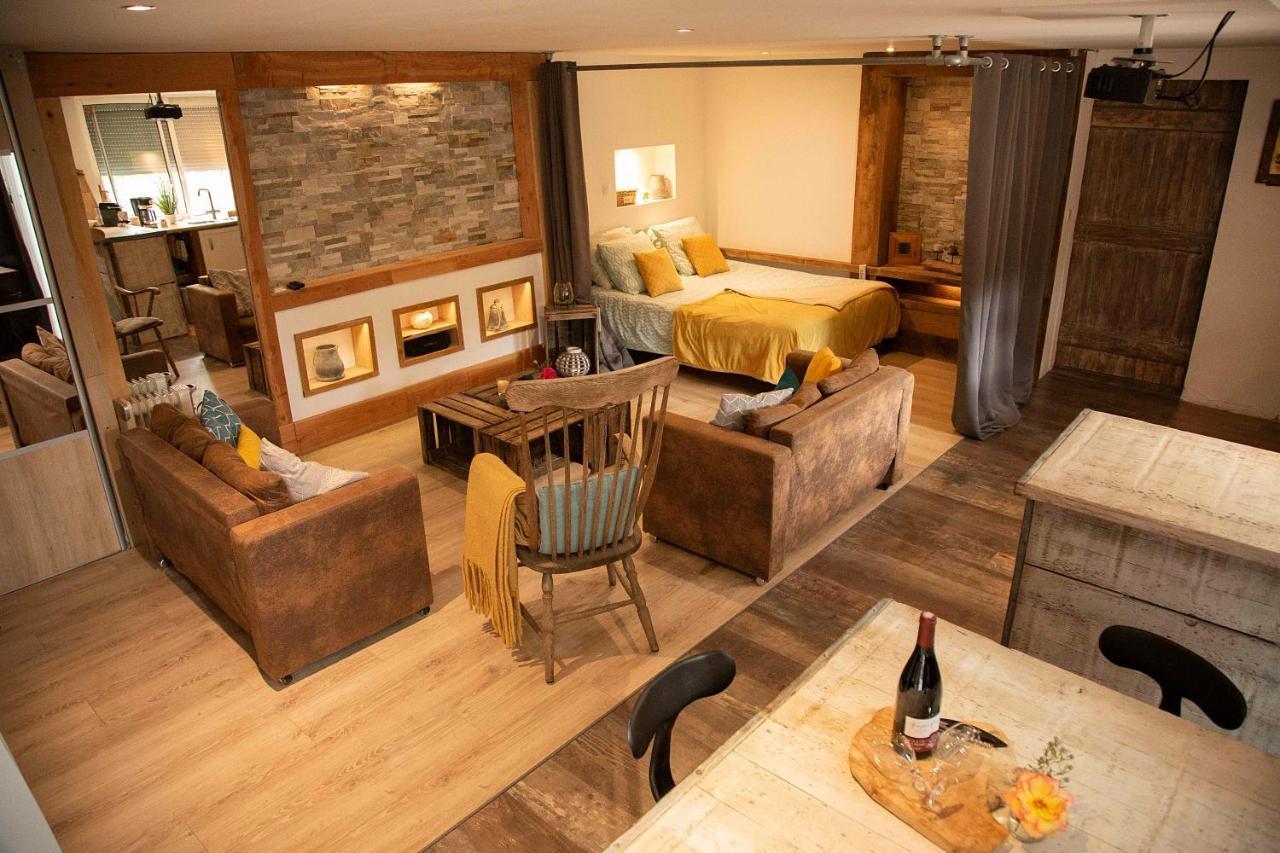 L'Idyllique - Studio Prive Sous Maison Saint-Didier-sur-Beaujeu Dış mekan fotoğraf
